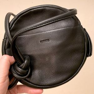 Baggu leather mini circle purse